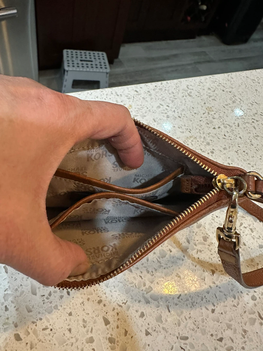 Michael Kors Fulton Wristlet - Luggage Brown - photo 5
