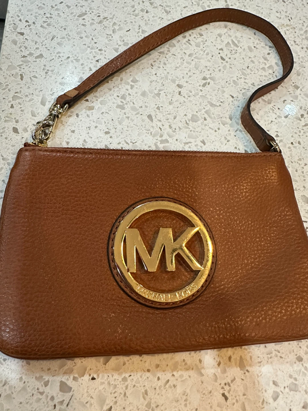 Michael Kors Fulton Wristlet - Luggage Brown