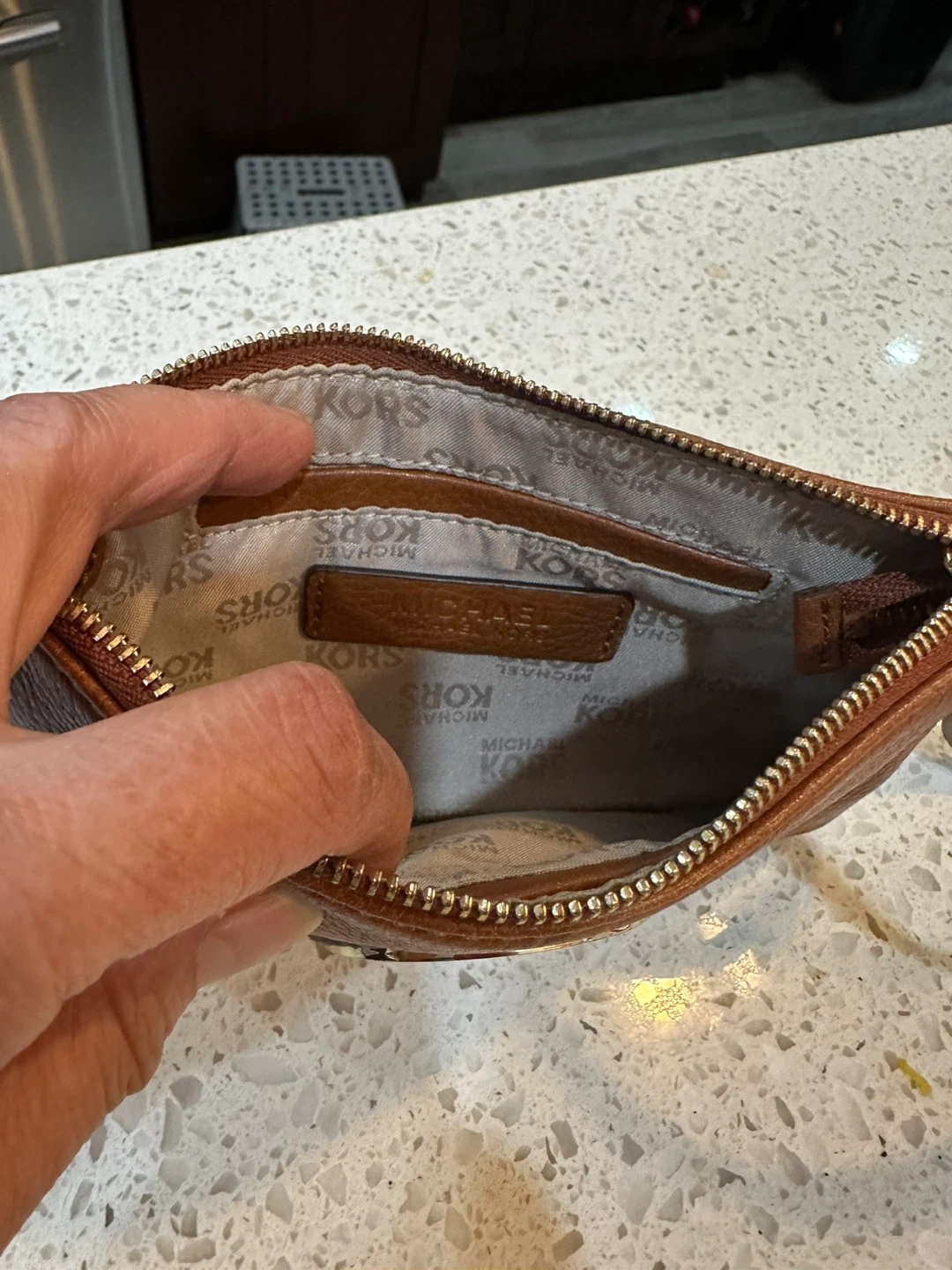Michael Kors Fulton Wristlet - Luggage Brown - photo 4