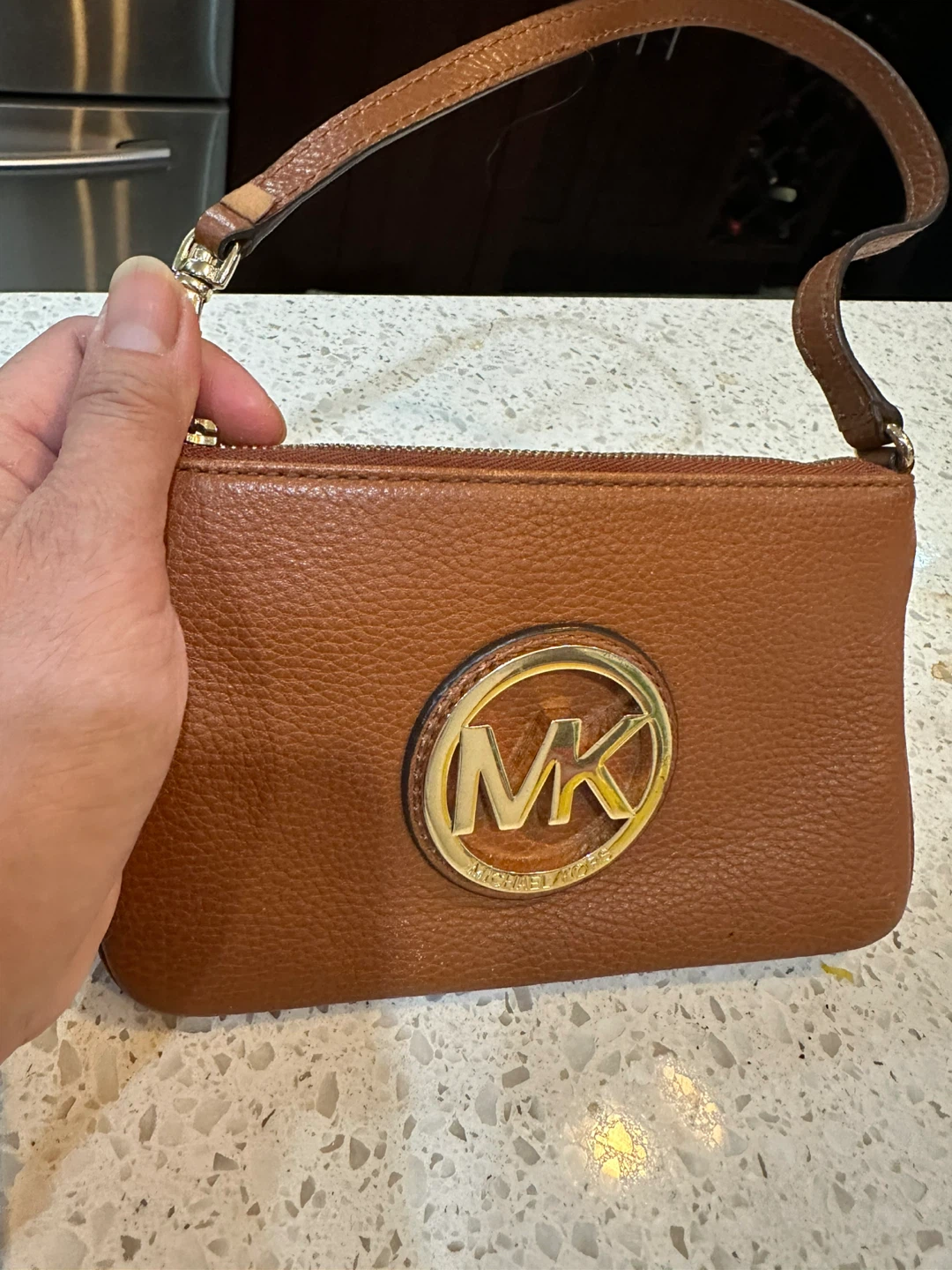 Michael Kors Fulton Wristlet - Luggage Brown - photo 2