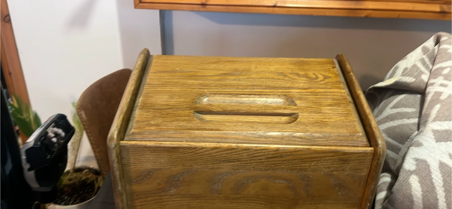 Vintage Wooden Bread Box