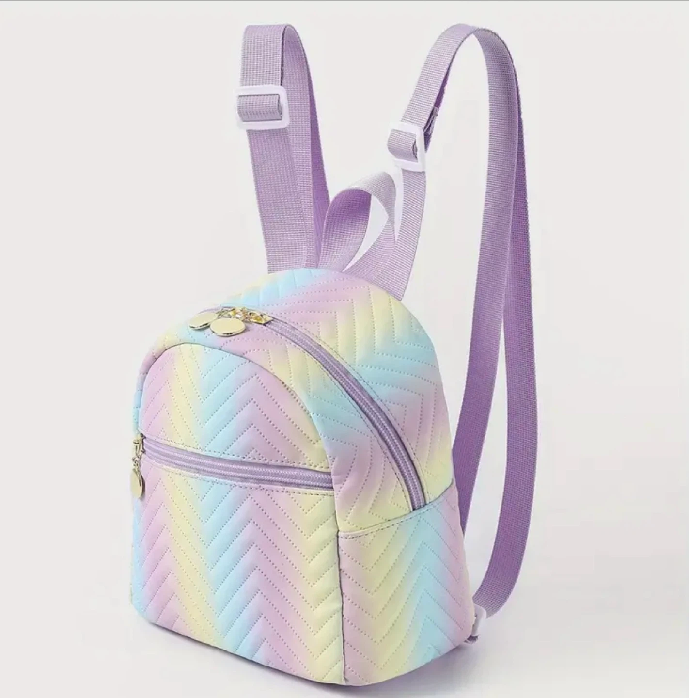 Pastel Rainbow Mini Backpack - Cute & Stylish! - photo 3