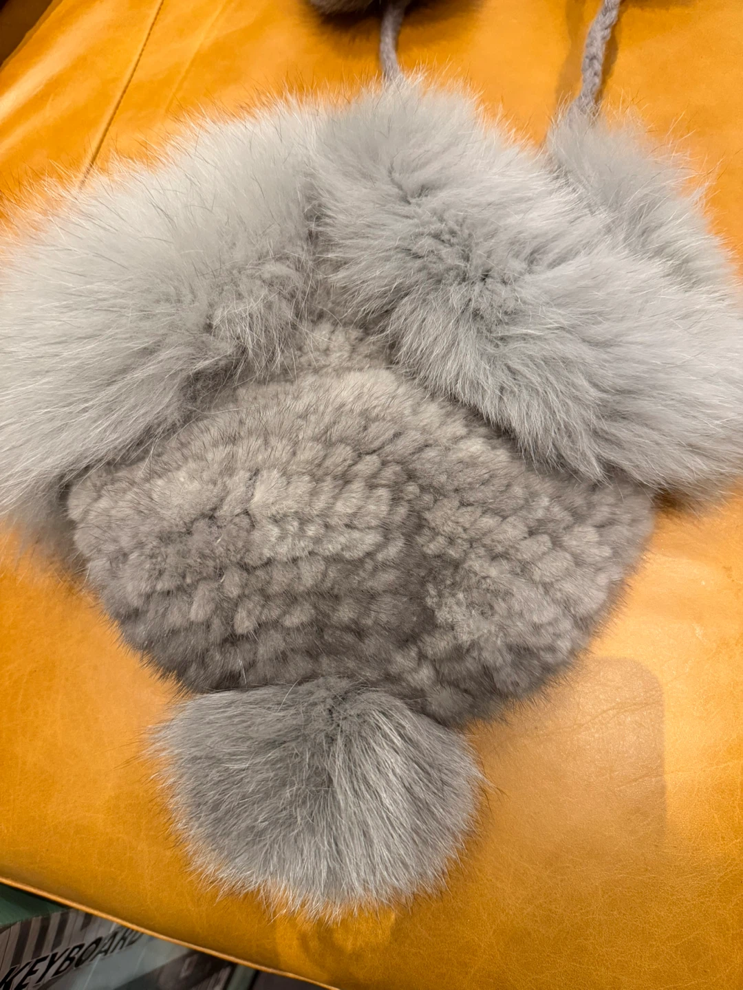Genuine Fur Winter Hat with Pom Poms - photo 2