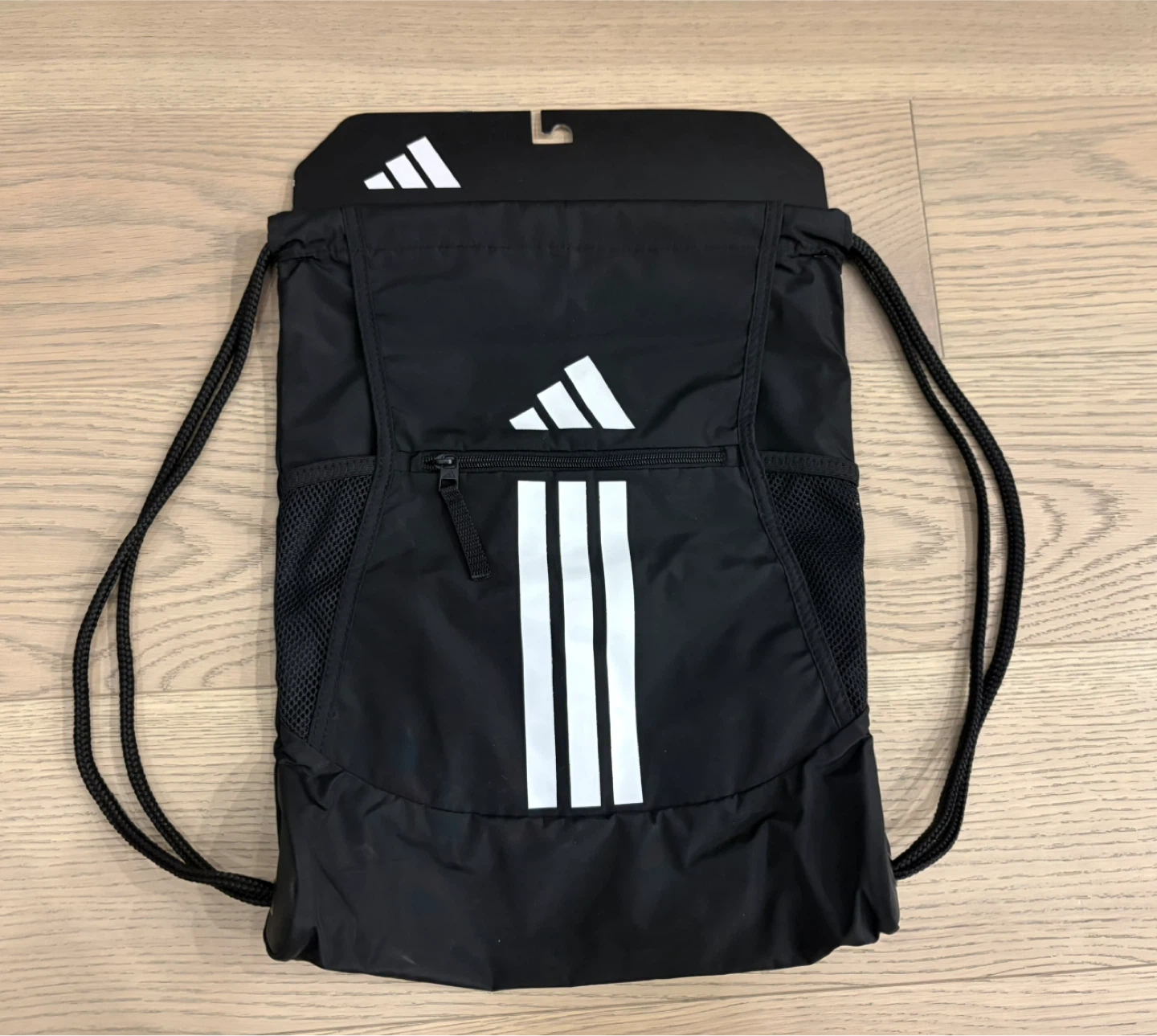 Adidas Alliance 3S Black Drawstring Backpack