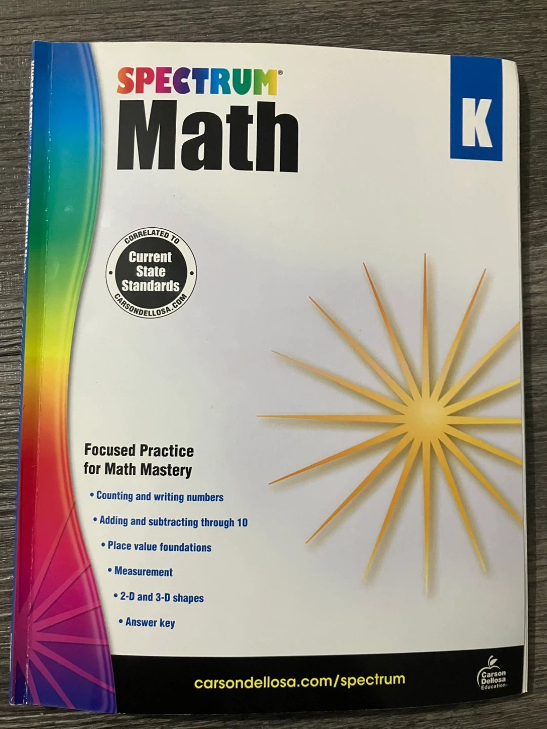 Spectrum Math Workbook - Kindergarten