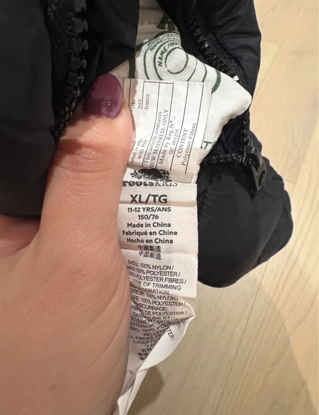 Roots Kids Reversible Puffer Jacket, Size XL - photo 5