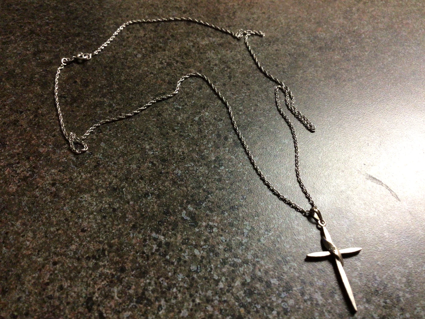 White Gold Cross - photo 2
