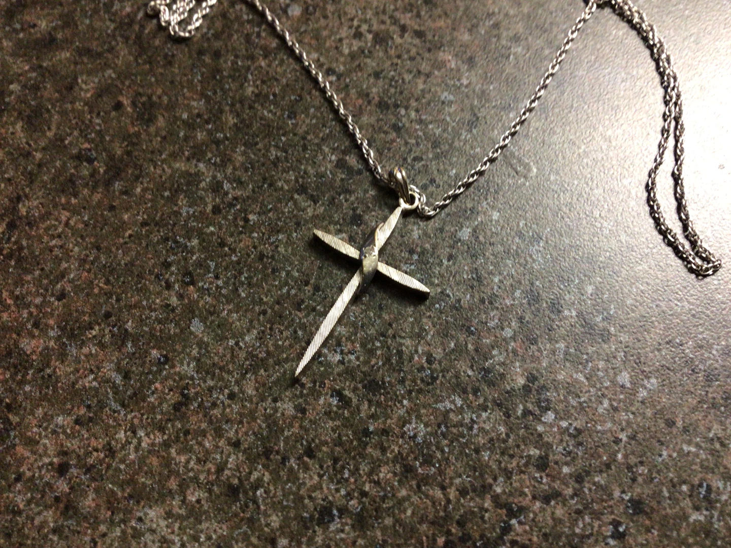 White Gold Cross