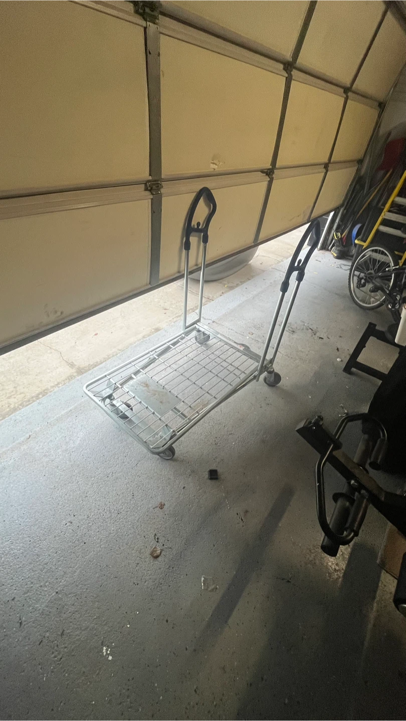 Silver Folding Luggage Cart - photo 2