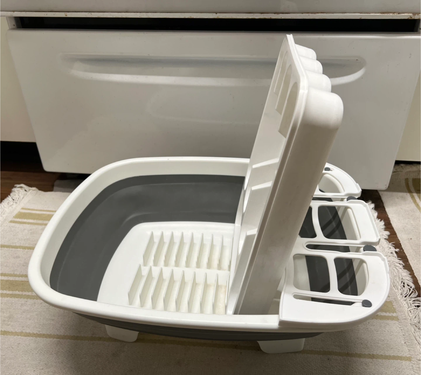 Collapsible Dish Drying Rack with Tray - photo 4