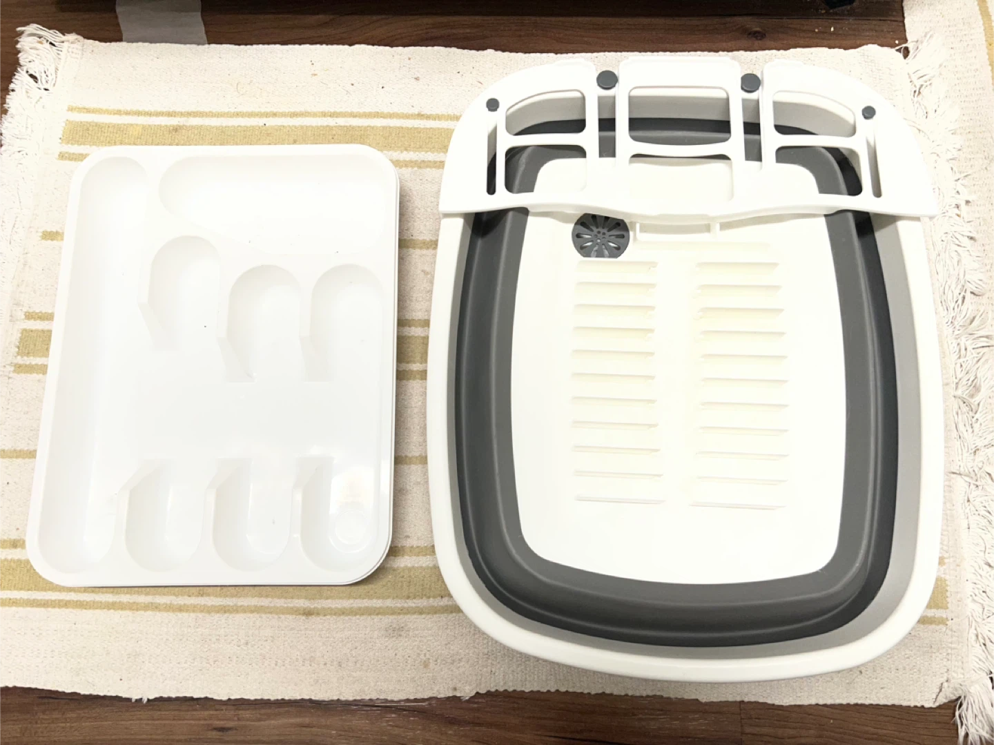 Collapsible Dish Drying Rack with Tray