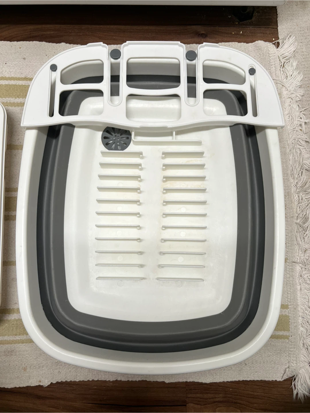 Collapsible Dish Drying Rack with Tray - photo 2