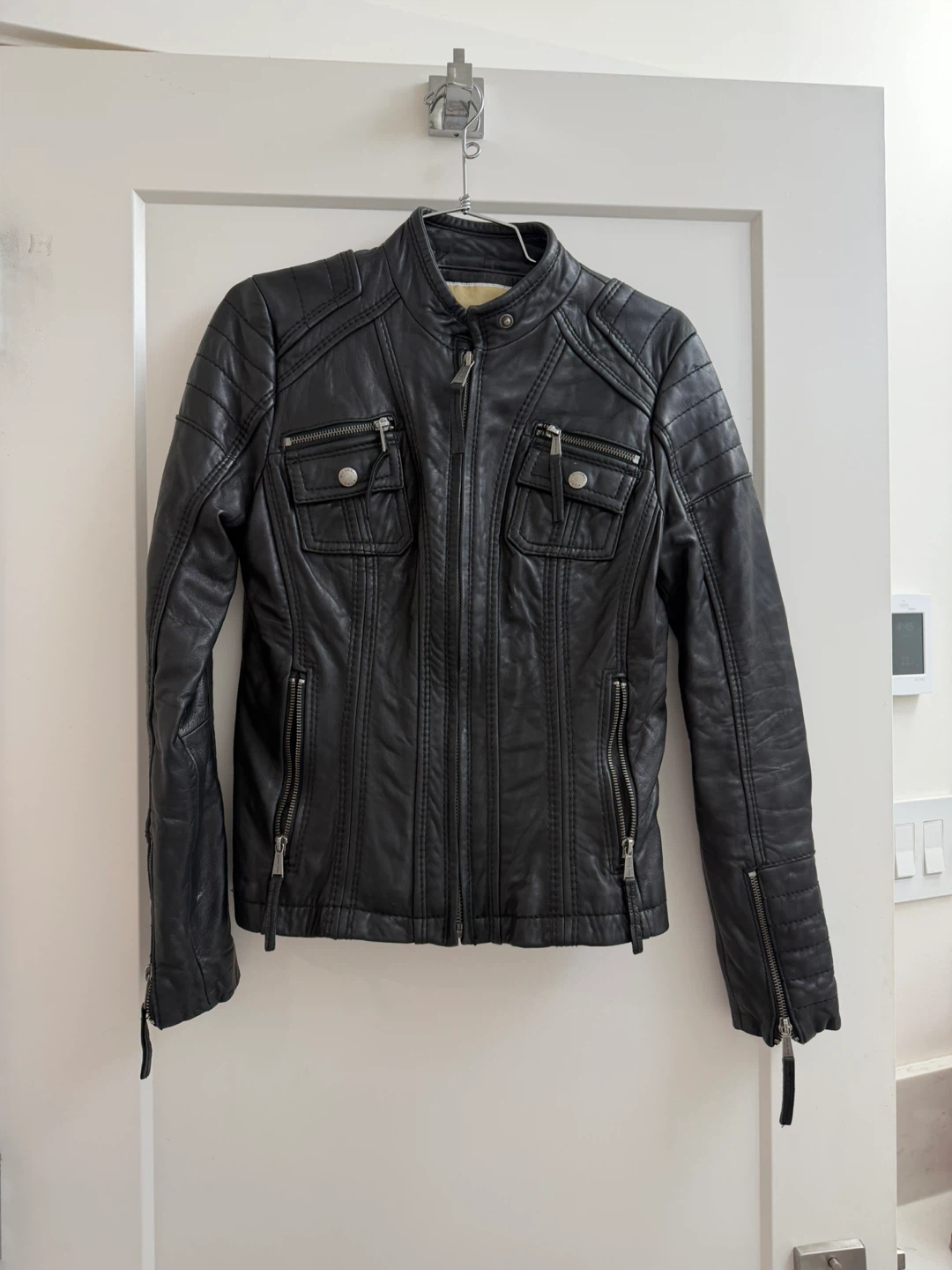 Michael Kors Black Leather Jacket - Size S/P
