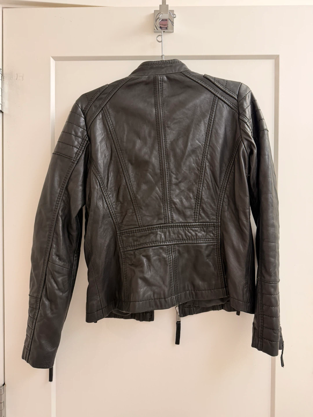 Michael Kors Black Leather Jacket - Size S/P - photo 3