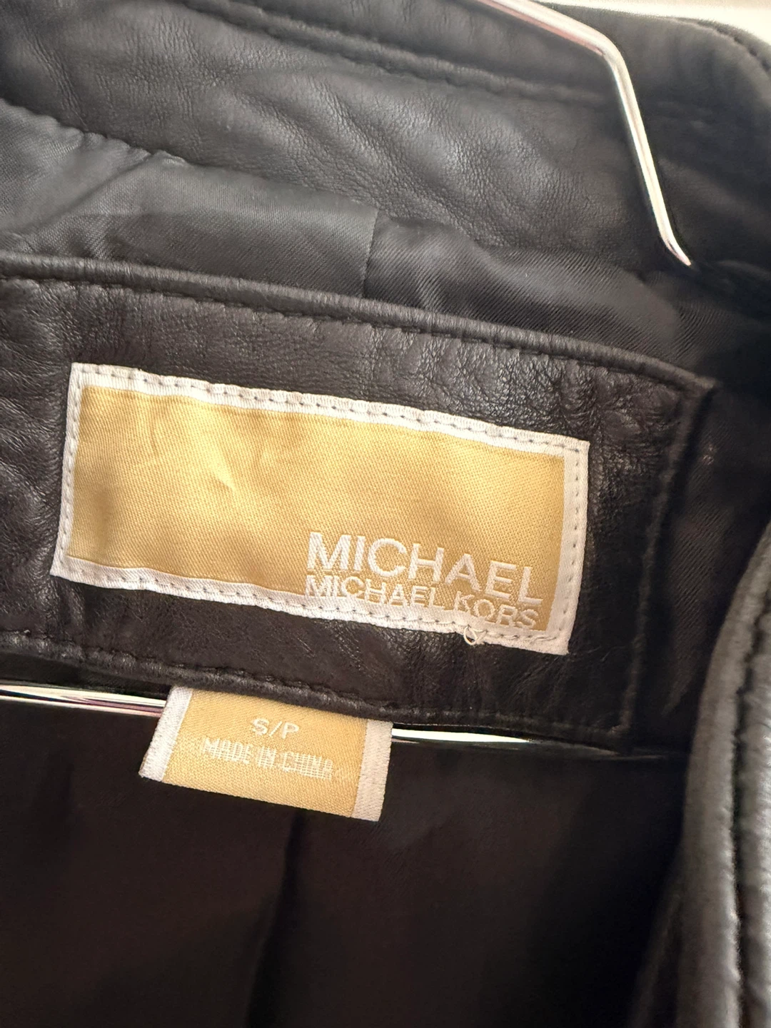 Michael Kors Black Leather Jacket - Size S/P - photo 2
