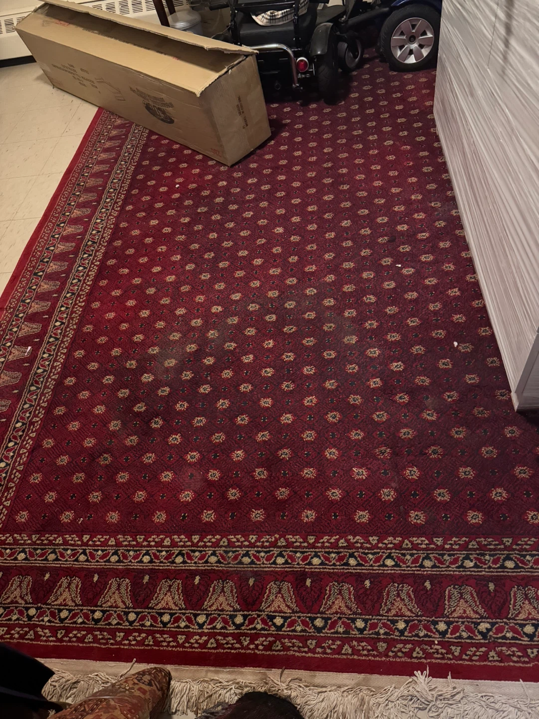 Red Patterned Area Rug