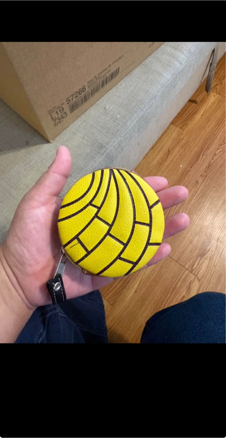 Yellow Water Polo Ball Coin Purse