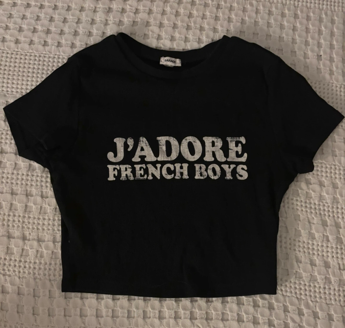 Garage Black Crop Top - Size Small