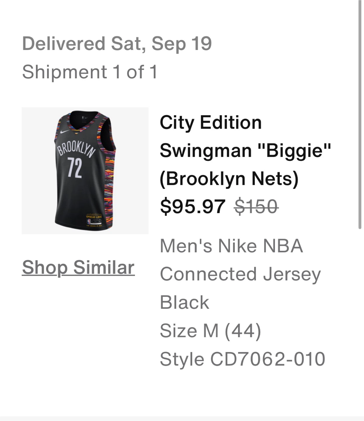 Framed NBA Jersey - Biggie #72 - photo 3