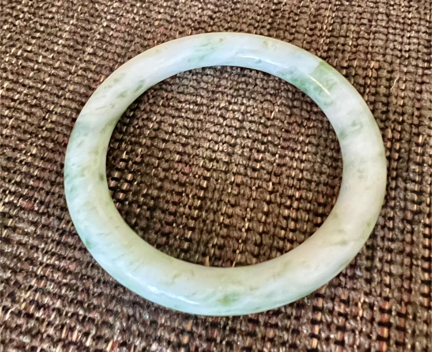 Antique Jade Bangle Bracelet - photo 3