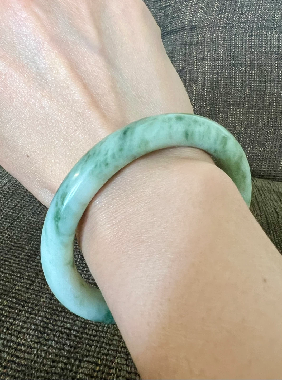 Antique Jade Bangle Bracelet