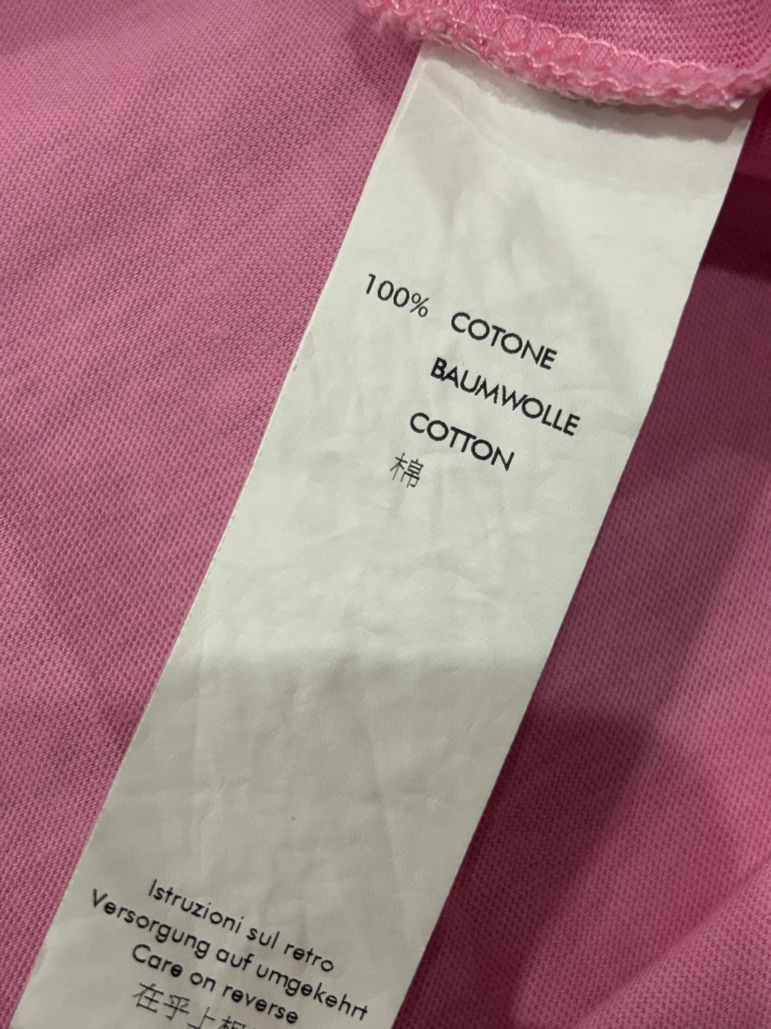 Authentic Moschino Swim Pink Cotton T-Shirt - Size L - photo 5
