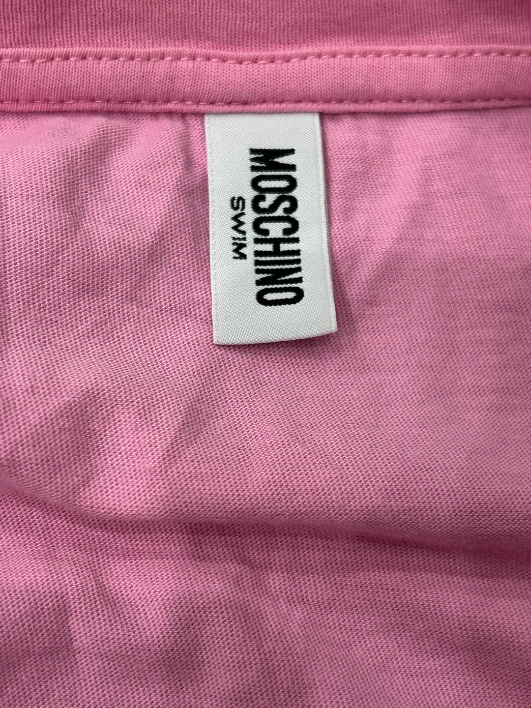 Authentic Moschino Swim Pink Cotton T-Shirt - Size L - photo 3