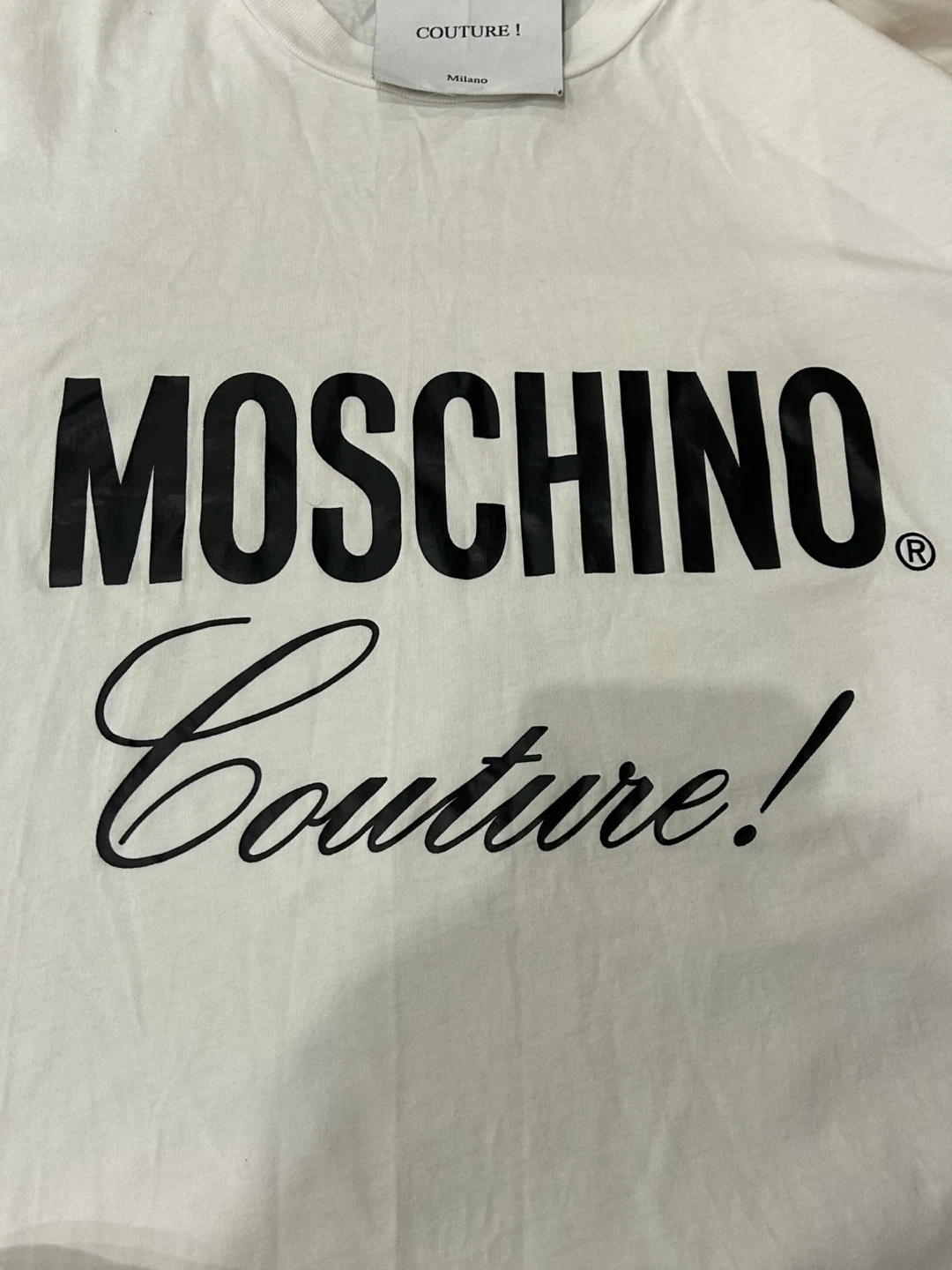 Moschino Couture! White Tee - Size XS - photo 2