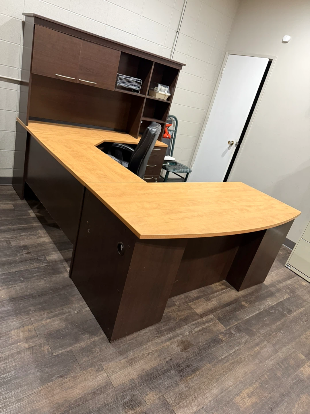 Office Desk - Wood Top, Brown Base - photo 5