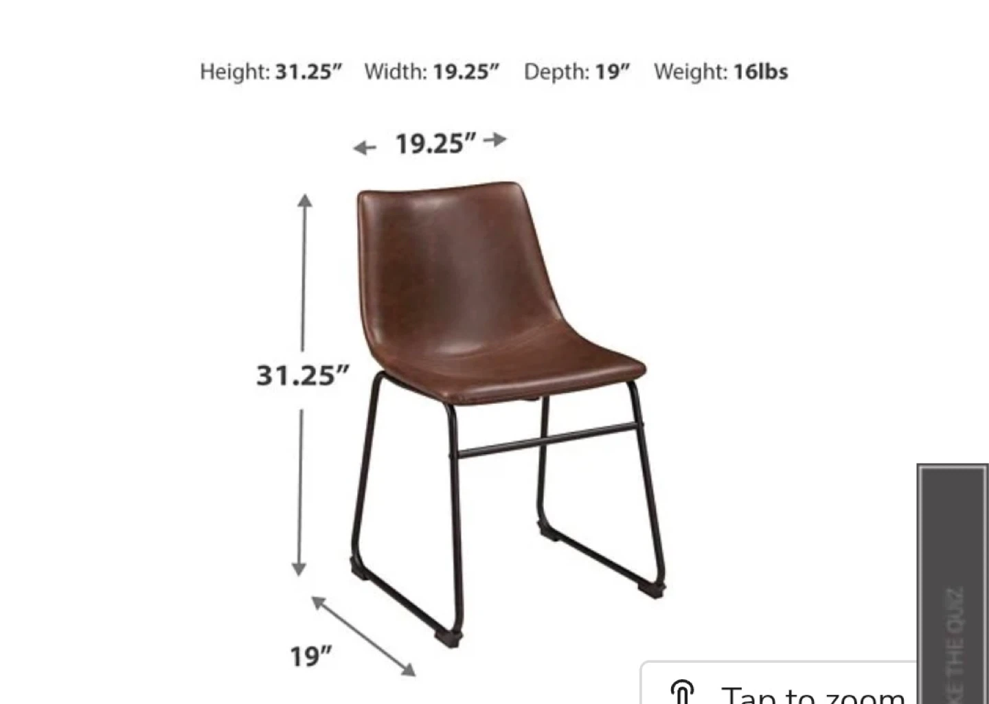 New in box! Ashley Furniture Centiar Dining Chair - photo 3
