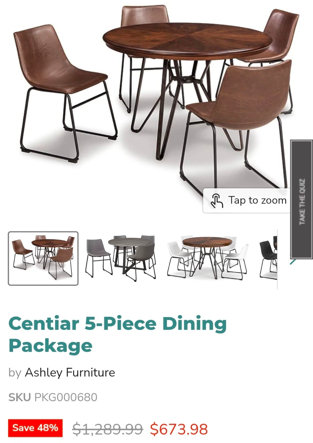 New in box! Ashley Furniture Centiar Dining Chair - photo 2