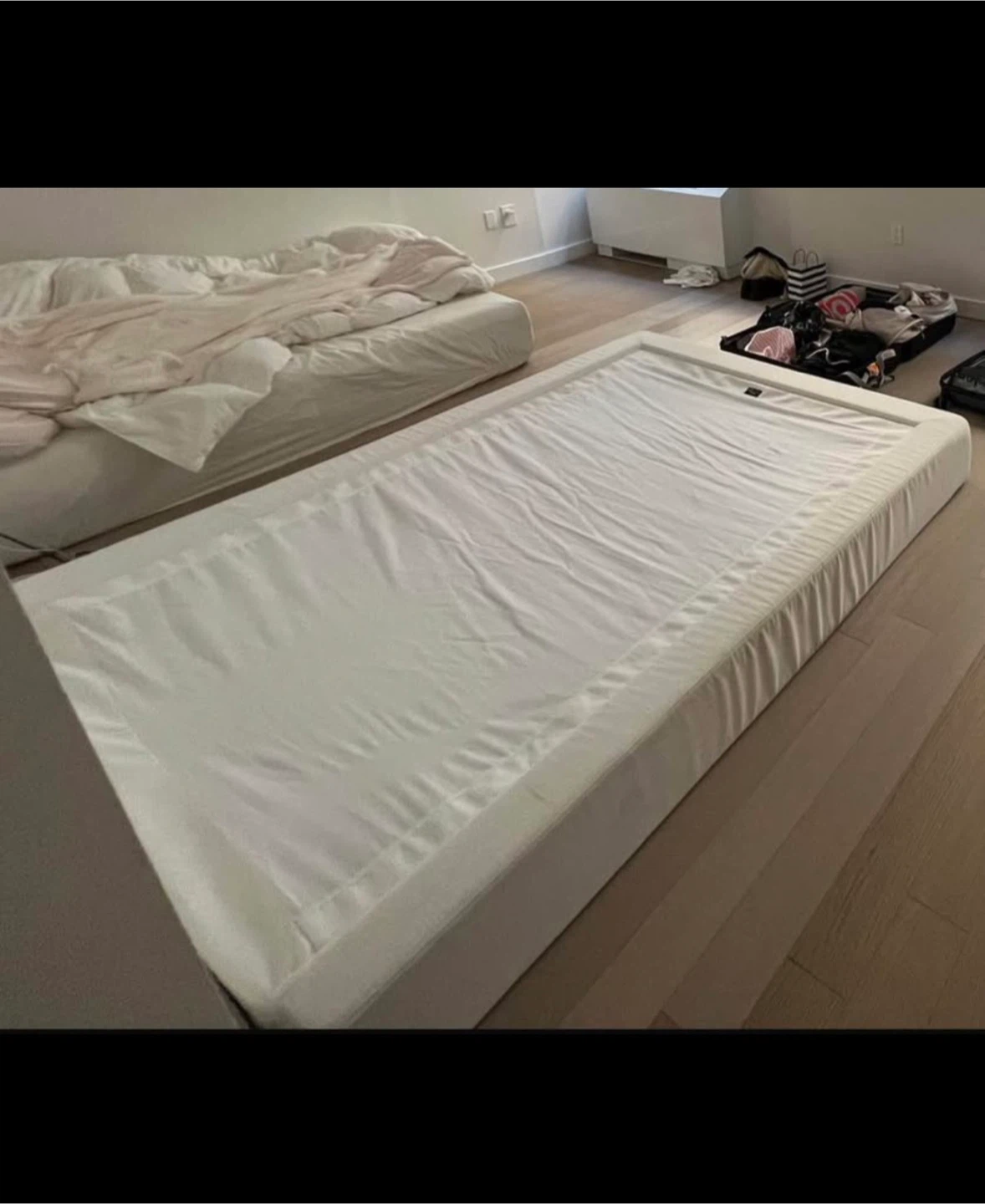 Soft Frame Bed Frame and Headboard - White - photo 3