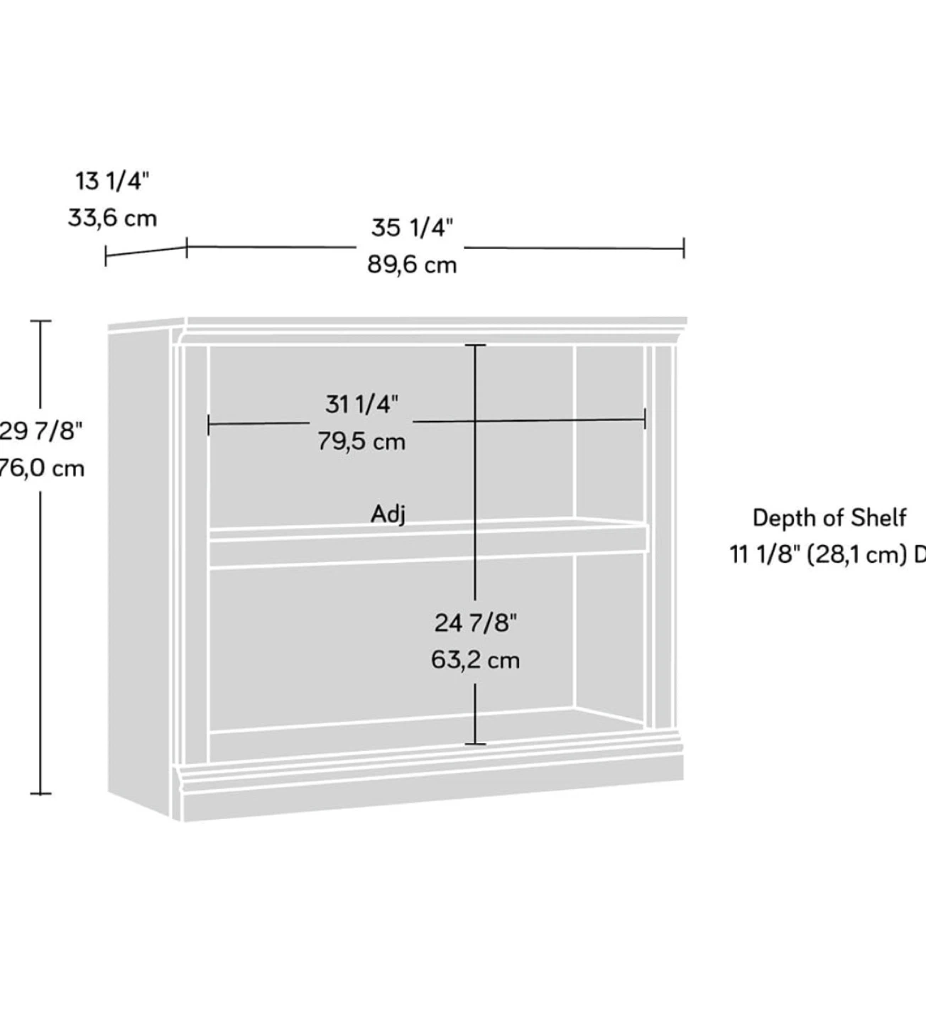 2-Tier Bookshelf - photo 3