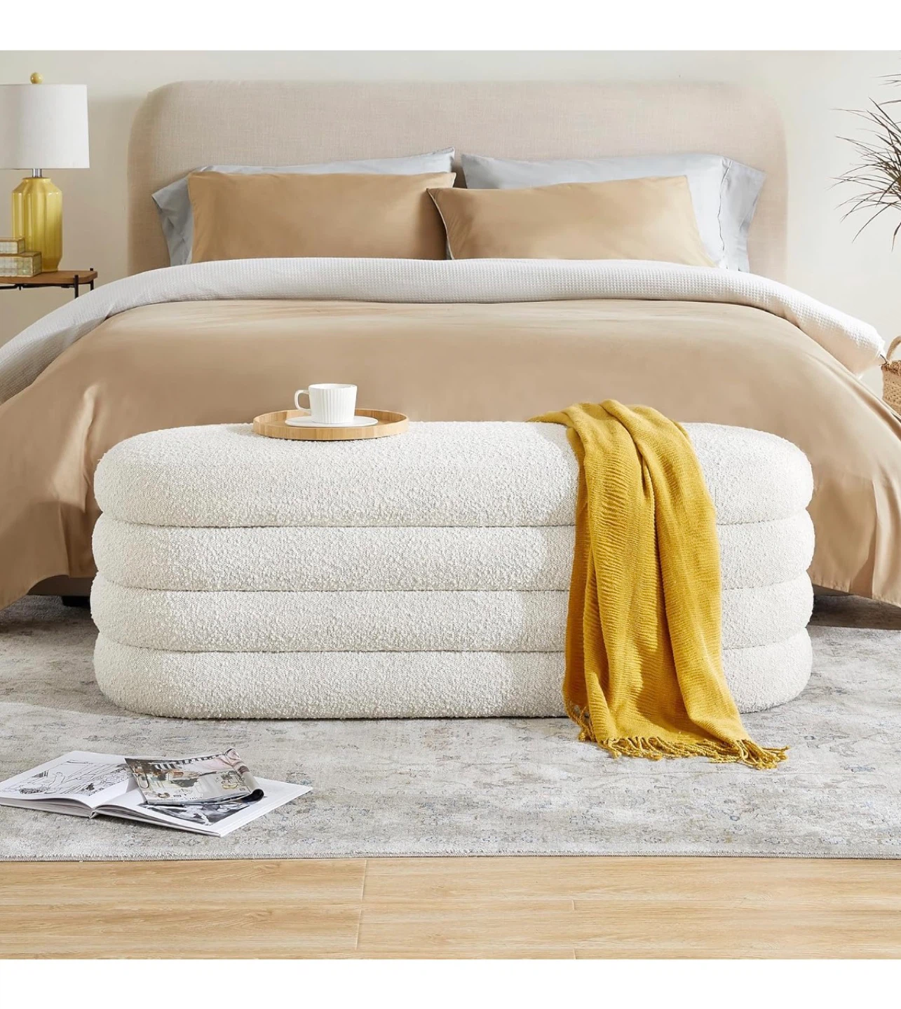 Storage Bench - White - photo 2