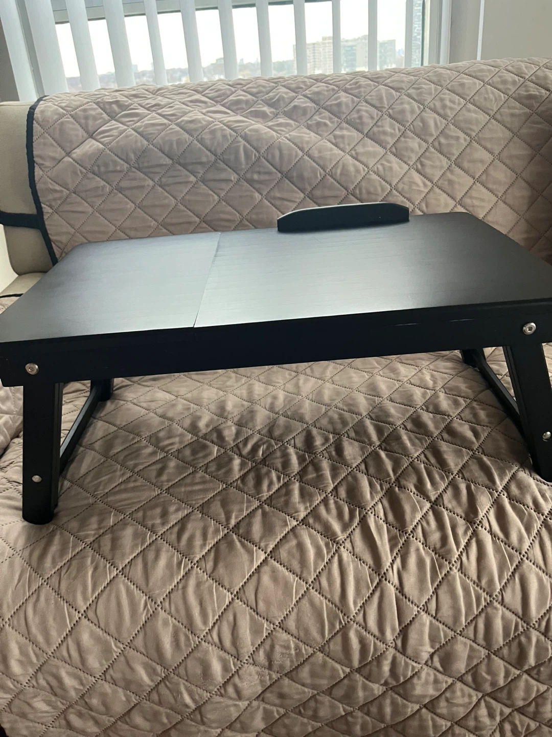 Black Adjustable Laptop Bed Desk - photo 3