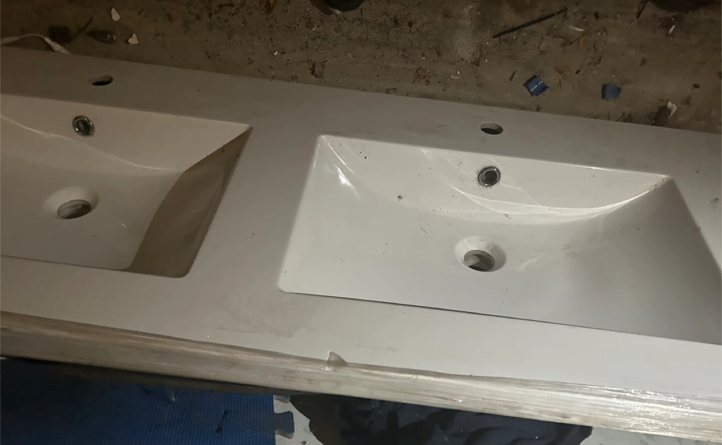 Double Sink Vanity Top - White - photo 5