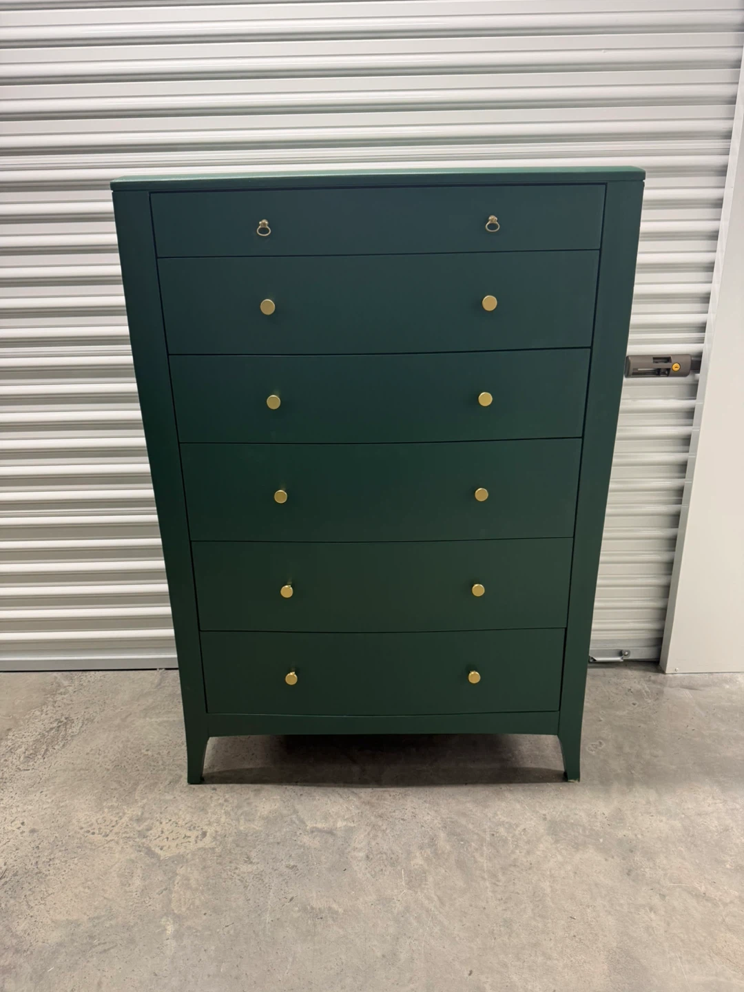🚨Free Delivery NJ/ NY Green Solid Wood Dresser - 6 Drawers