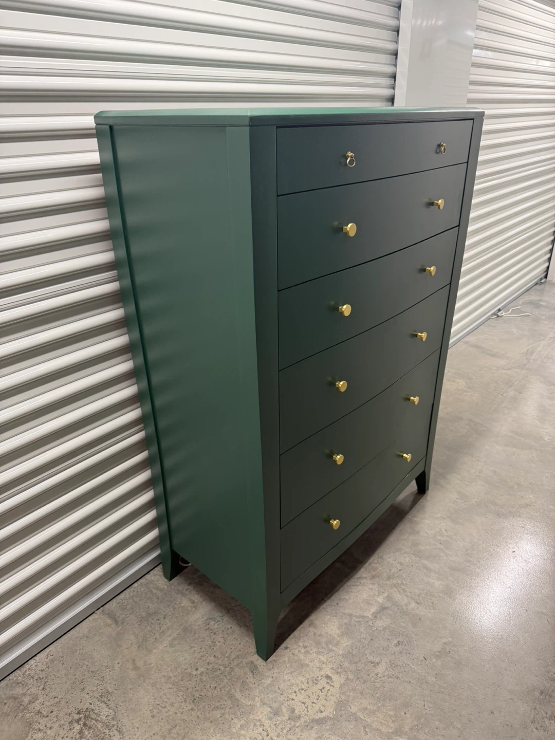 🚨Free Delivery NJ/ NY Green Solid Wood Dresser - 6 Drawers - photo 4
