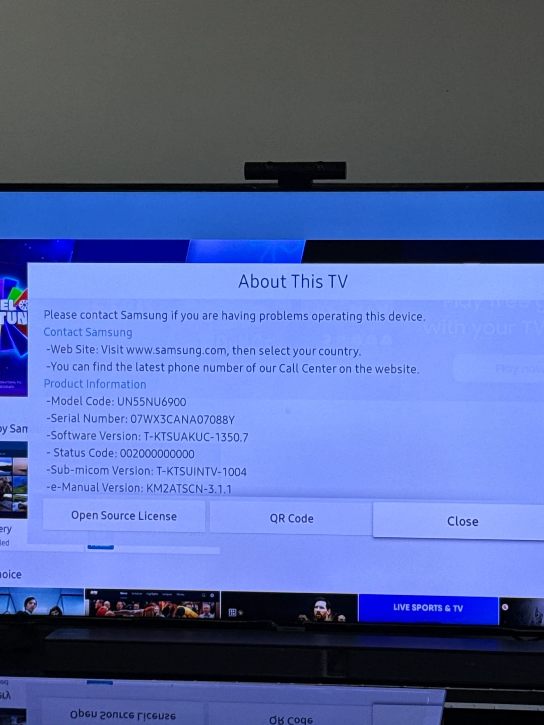 Samsung UN55NU6900 55" TV - photo 4