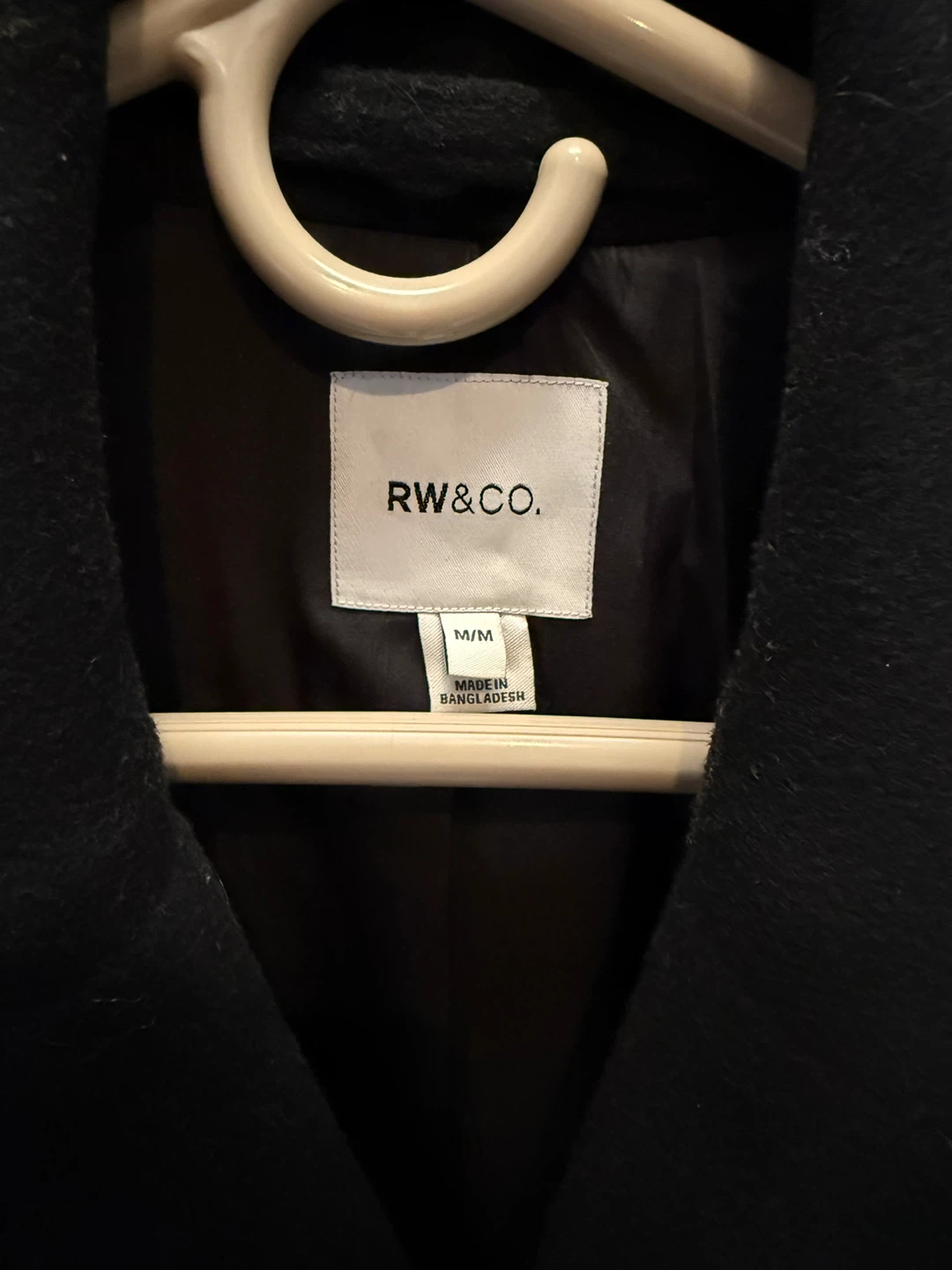 RW&CO. Black Wool Blend Coat - Size M - photo 3