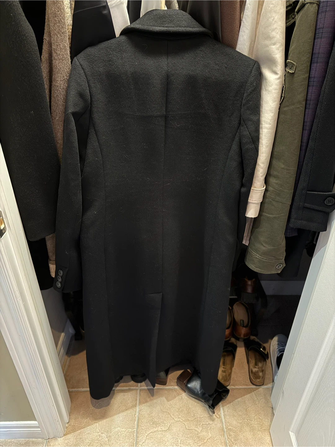 RW&CO. Black Wool Blend Coat - Size M - photo 2