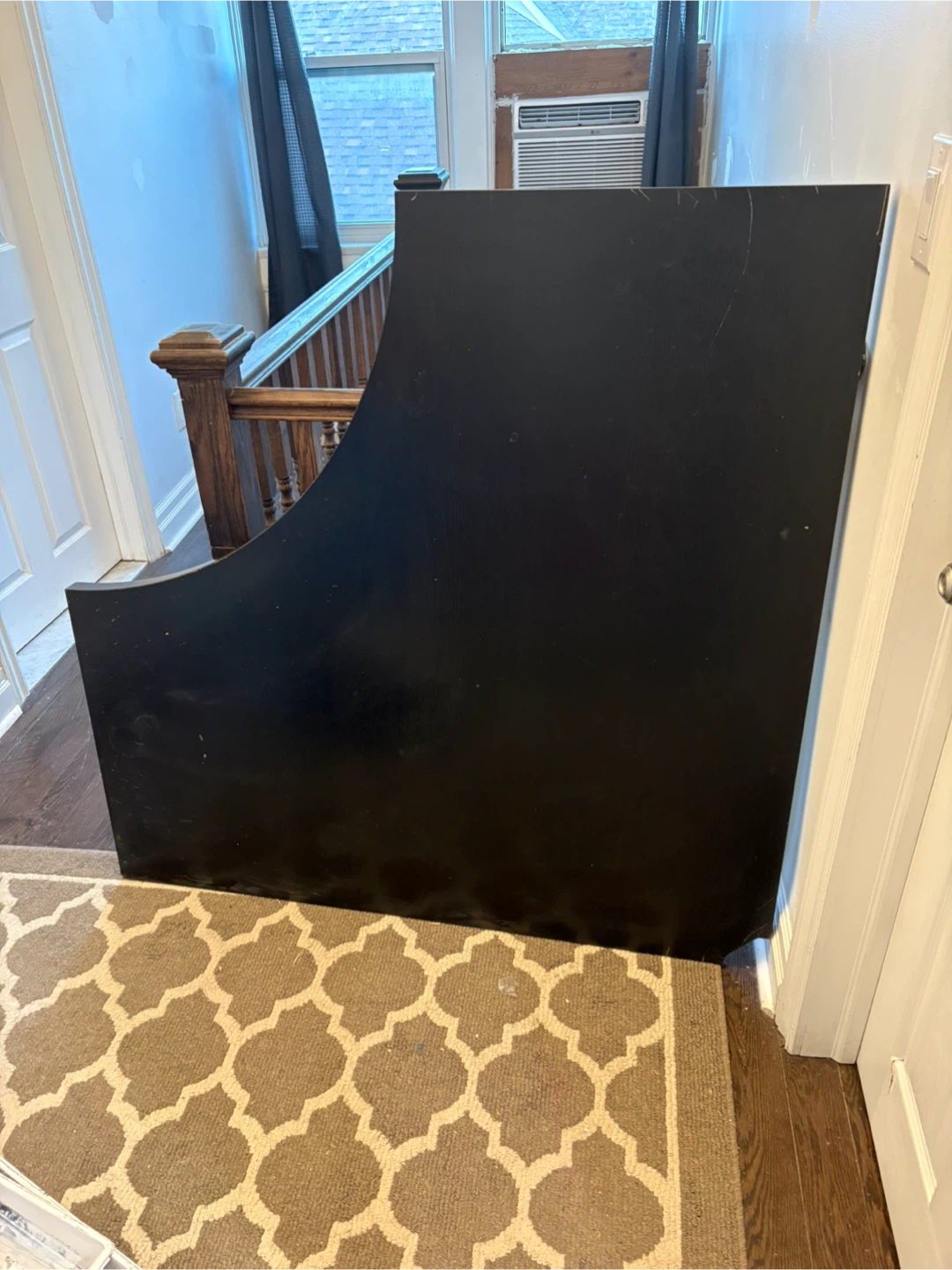 IKEA ADILS Table Leg & Black Table Top