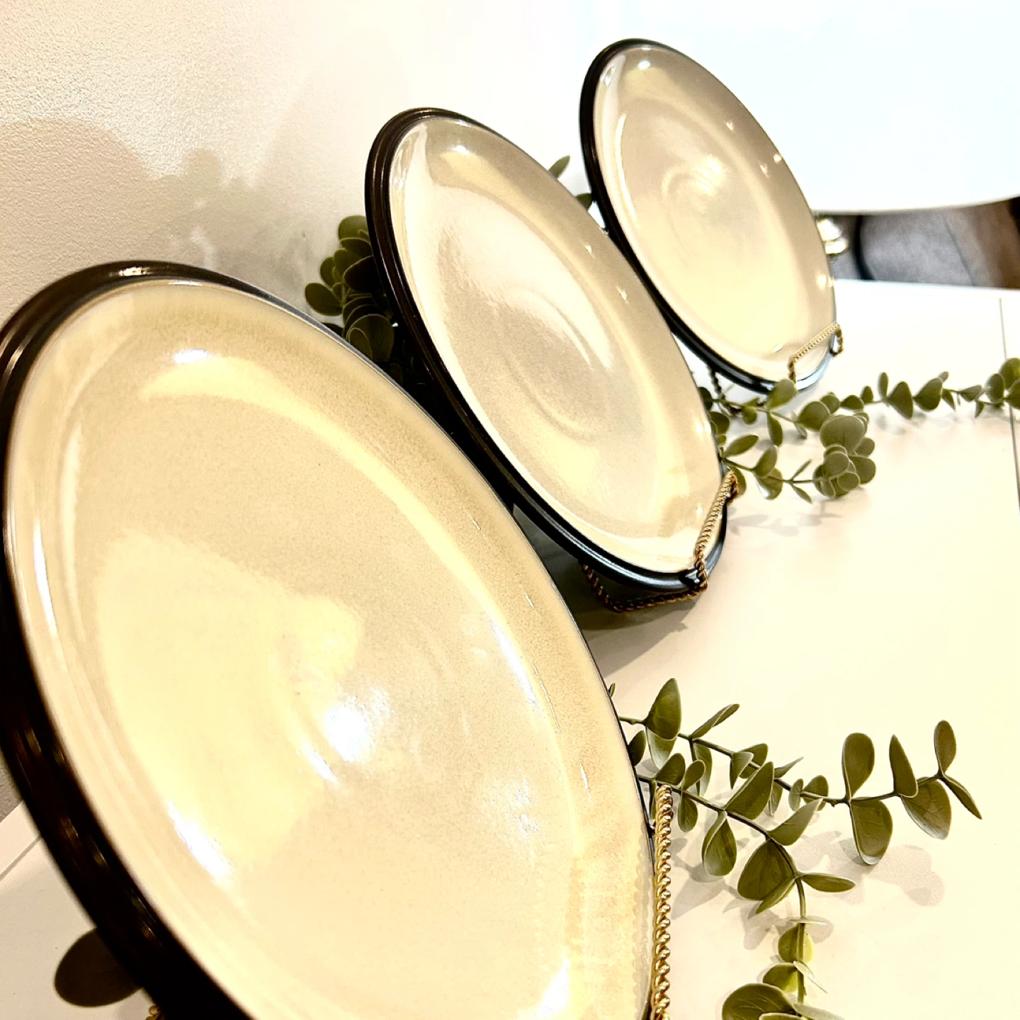 Rare Vintage Denby England Stoneware Plates Studio Pottery