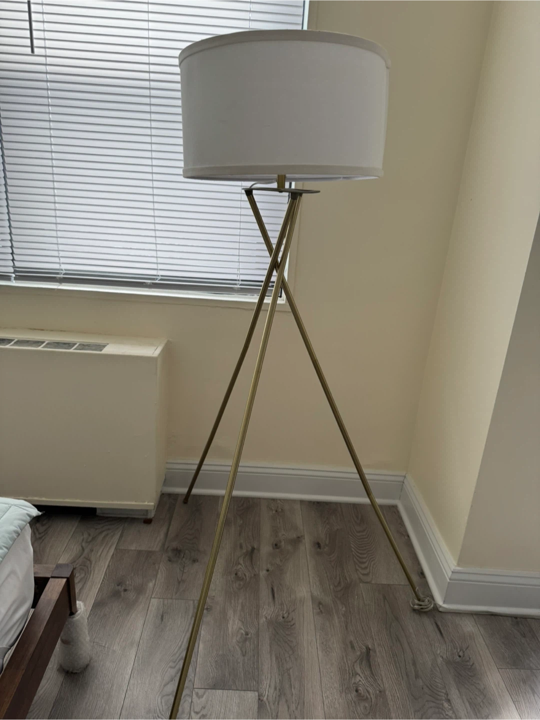 Gold Tripod Floor Lamp