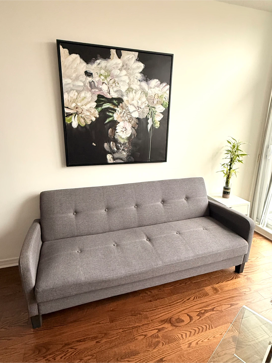 Grey Futon Sofa Bed