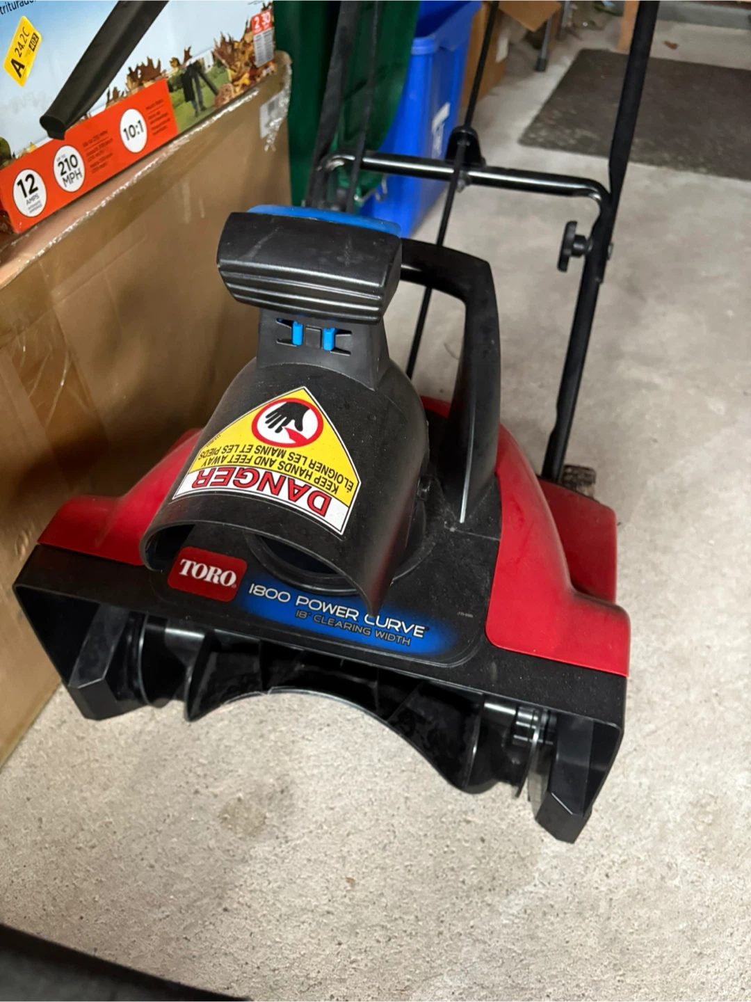 Toro 1800 Power Curve Electric Snowblower - Like New!