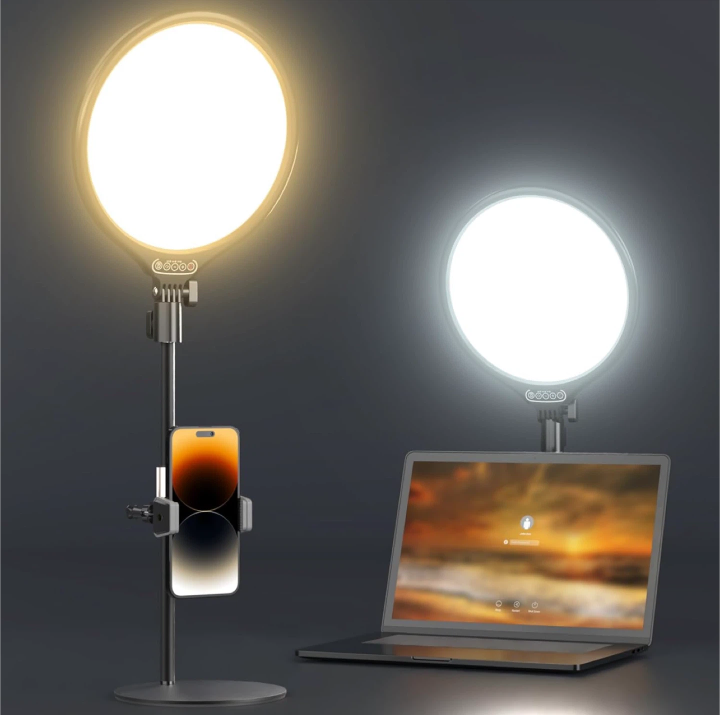 LED Desk Lamp with Adjustable Brightness