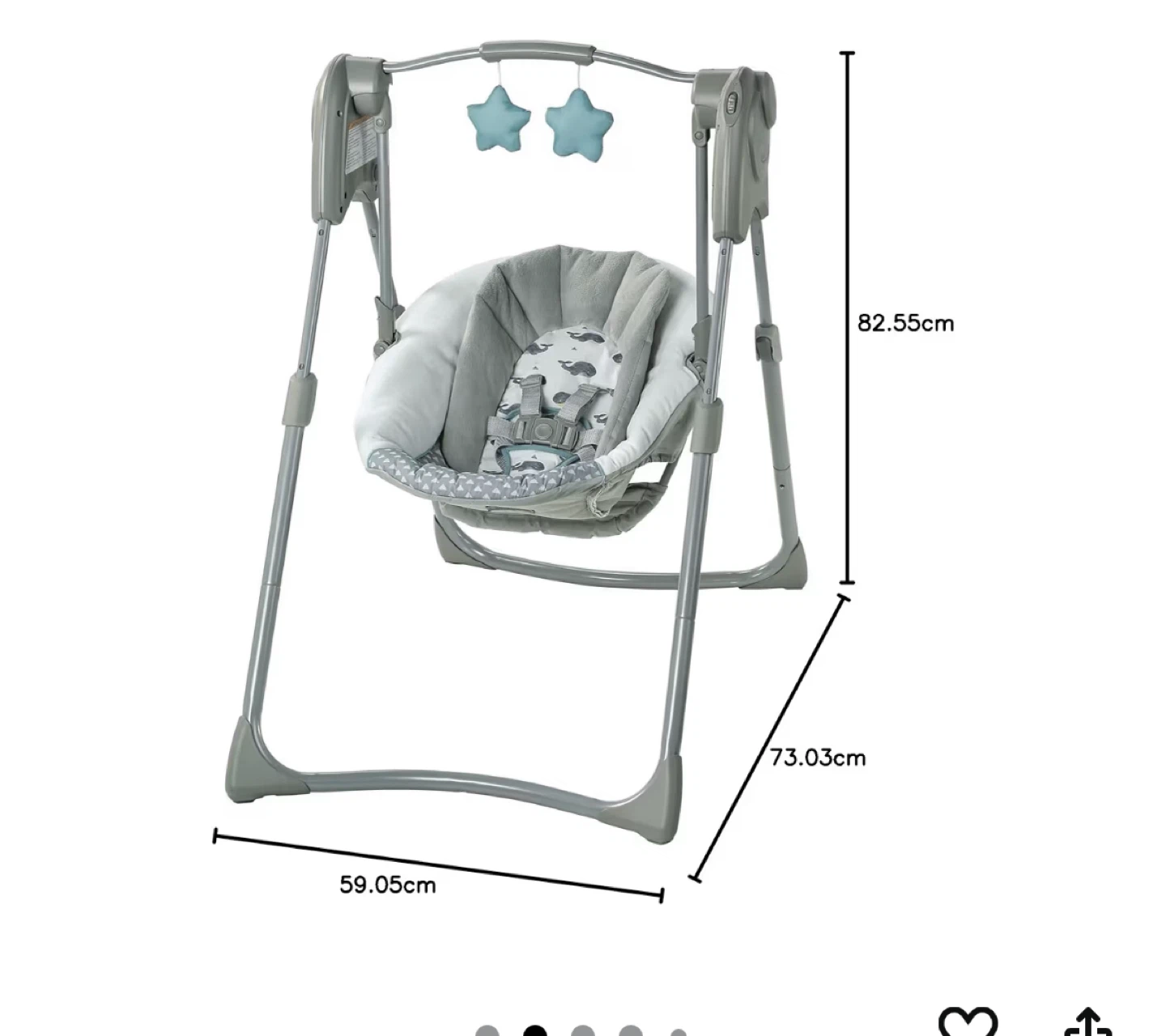 Graco Baby Swing with Adjustable Speeds - photo 2