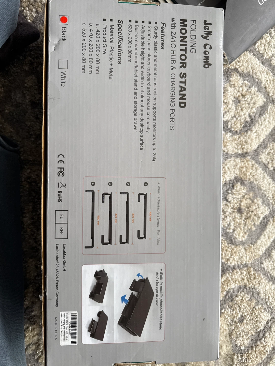 Jelly Comb Folding Monitor Stand - New in Box! - photo 2