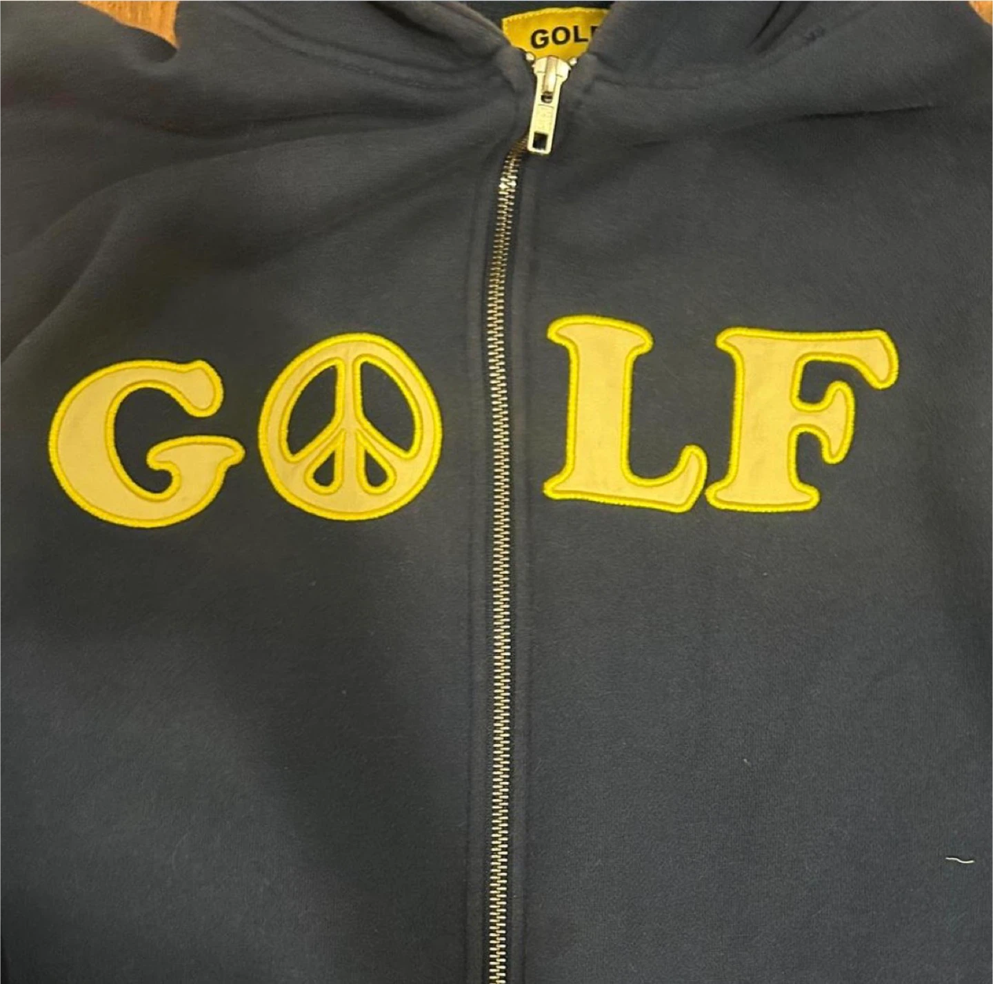 Golf Wang Peace Symbol Navy Blue Hoodie - Size L - photo 3
